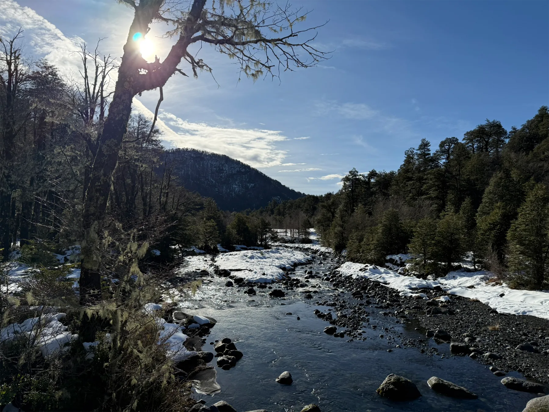 Río Fuy en invierno